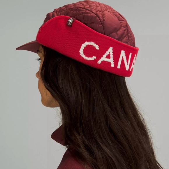 lululemon athletica Accessories - Lululemon Team Canada Olympics Quilted Insulated Traper Hat Size SM/MED Unisex